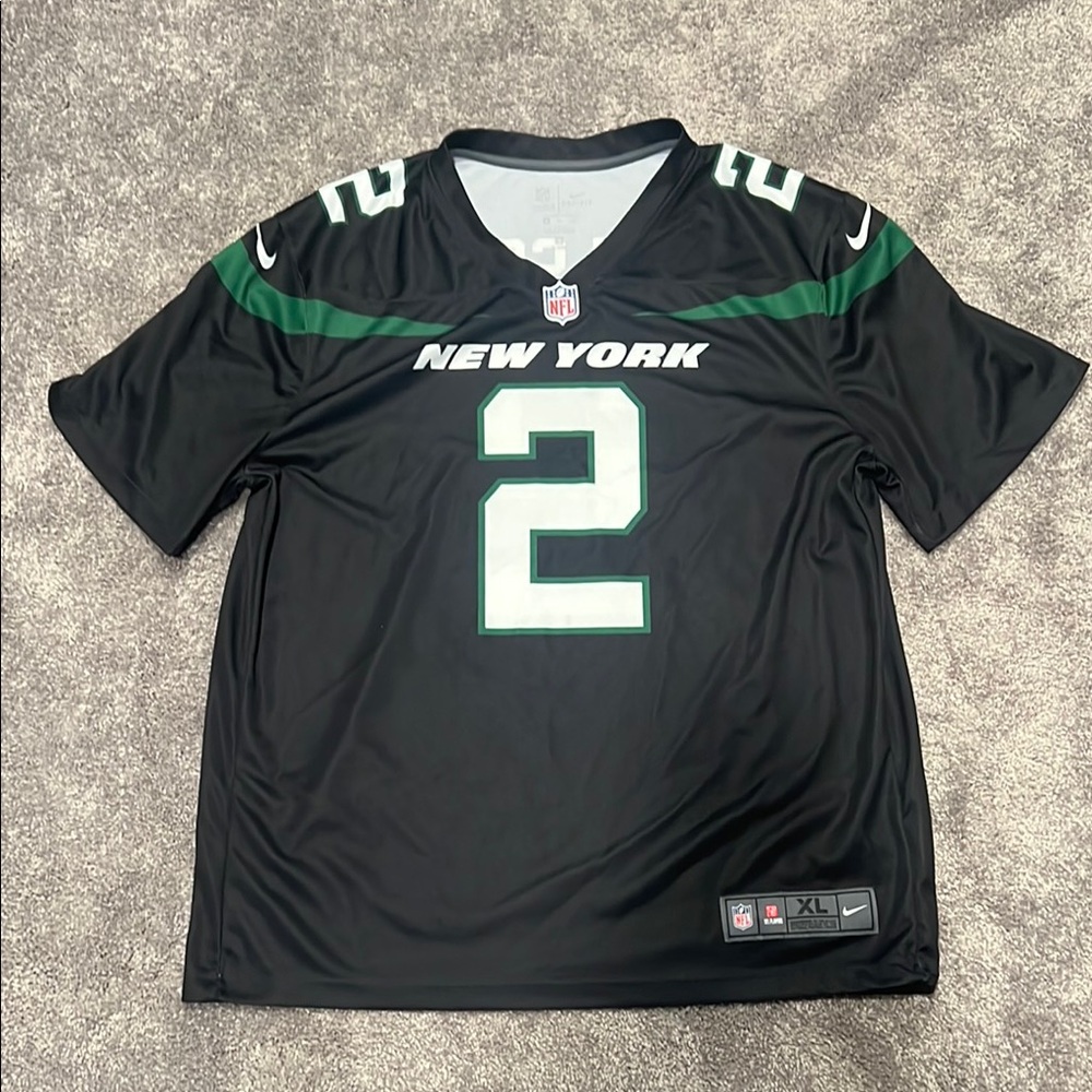 Nike Black and Green Jersey Shirt, New York Jets, Wilson, 2